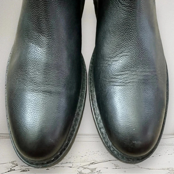 HESCHUNG Tremble Ankle Leather Boot Black Size 12 - Picture 8 of 12